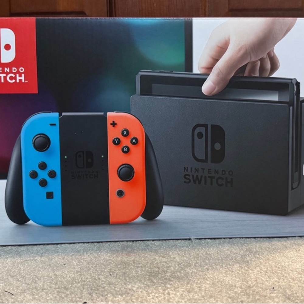 Nintendo Switch Console Neon Blue Red Joy-Con